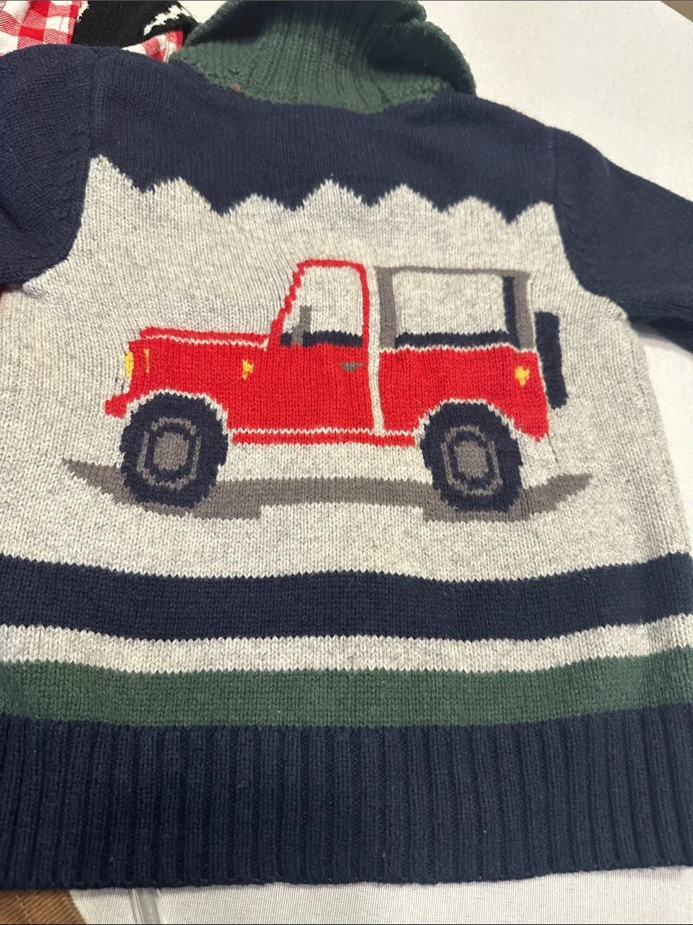 LOT- Baby Gap Sweaters, 3pc Holiday Set, 1 NWT Grey Sweater, 1 long sleeve